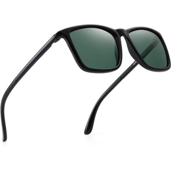 Polarized Driving Sunglasses Retro Square UV protection Classic Sun Glasses Men - Picture 1 of 7